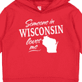 thumbnail image 3 of Inktastic Someone in Wisconsin Loves Me Toddler Hoodie, 3 of 4