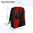 thumbnail image 4 of Fotbe Black Dog Red Background Mochila de Viaje para Laptop, Mochila Ejecutiva Delgada y Resistente 15.6", 4 of 8
