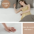 thumbnail image 4 of Heated Mattress Pad Full Size 54x75 inches Electric Mattress Pad Topper, 18" Deep Pocket Bed Warmer Heating Mattress Pad, White, 4 of 5