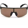 thumbnail image 2 of Adidas Men Sunglasses Sp0005 01E Black/Brown Mirrored Photochromic Shield 00 135, 2 of 5