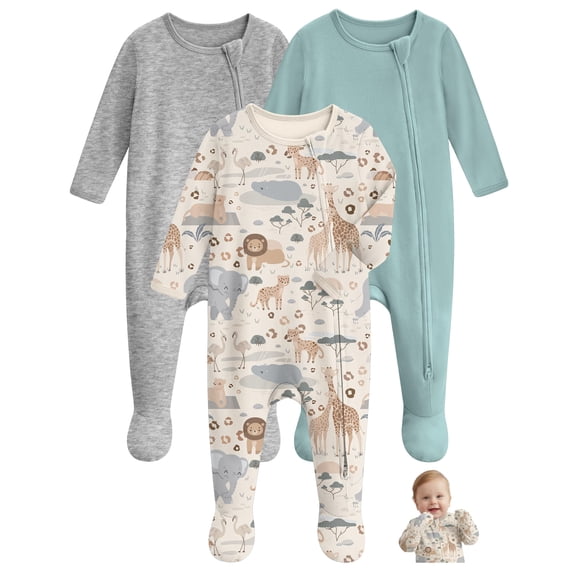 Pijamas para bebé Univivoll de algodón orgánico (pack de 3)
