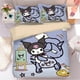 thumbnail image 1 of Sanrio-Conjunto de cuatro piezas de algodón Kulomi para el hogar, Sábana de algodón con dibujos animados para niña, funda de edredón, conjunto cómodo de tres piezas, 1 of 5