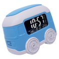 thumbnail image 3 of Reloj despertador digital, reloj despertador de , reloj de Reloj despertador iños con indicador de temperatura y fecha azul Sunnimix Silenciar reloj digital, 3 of 8