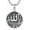 Style 4, variant on Allah Necklace 925 Sterling Silver Lotus Allah Arabic Muslim Jewelry for Women Men