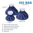 thumbnail image 3 of 3 Pcs Sacs de Glace avec Sangles pour Fixer les Packs de Glace Réduisant la Fièvre Chaud et Froid, 3 of 5