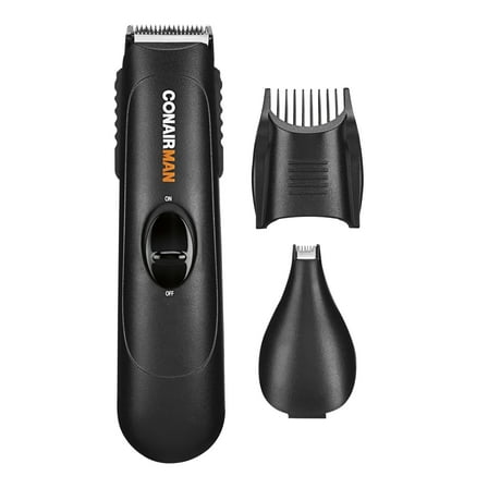 ConairMan 2-in-1 Battery-Operated Beard & Mustache Trimmer with Accessories