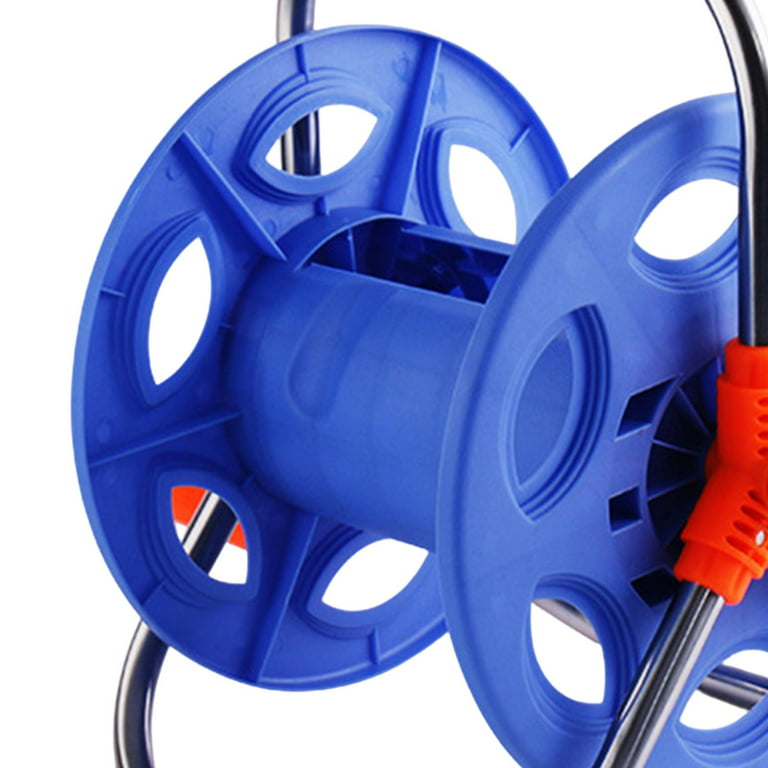 Hose Reel Cart Outdoor Portable Hose Cart, Movable Garden Hose Reels with  Wheels, Household Car Washing Artifact, Stable Water Pipe Storage Rack  (Color : A, Size : Hose Reel+40m Pipe) : 