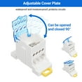 thumbnail image 4 of 1 Pack 6 Positions Screw Terminal Strip Blocks with Cover Block Rail Type Distribution Box Din Rail Terminal Block Electric Wire Connector, 4 of 7