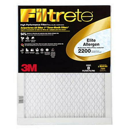 4' Allergen Reduction Filter - Filtrete 2200 Elite Allergen Reduction Filter by 3M (4 Pack)