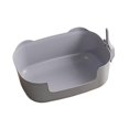 thumbnail image 4 of Almencla Cat Litter Boxes Open Top Pet Litter Tray with Spade Portable with High Sides grey, 4 of 8