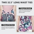 thumbnail image 6 of Pioneer Flower Floral Print Pattern Apron-Garden Aprons for Women with Pockets-Cotton Linen Waterproof Kitchen Cooking Gardening Aprons Adjustable for Kitchen,Cooking,BBQ and Salon 33x27 Inch, 6 of 7