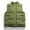Green, variant on fatyb Men's Quilted Vest Sleeveless Padded Jacket Casual Stand Collar Mens Warm Outerwear with Pockets