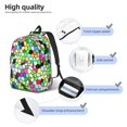 thumbnail image 4 of Yiaed Colorful Tie Dye Stained Glass Print Backpack, Premium Laptop Backpack, Travel Backpack for Women, Lightweight Backpacks, Comfortable Back Pack-Small, 4 of 5