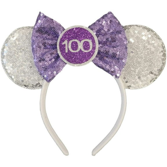 100 Years of Wonder Inspired Minnie Ears, 100 Years of Wonder Mickey Ears, Purple Minnie Ears, Disney 100 Years Ears, 100th Ears