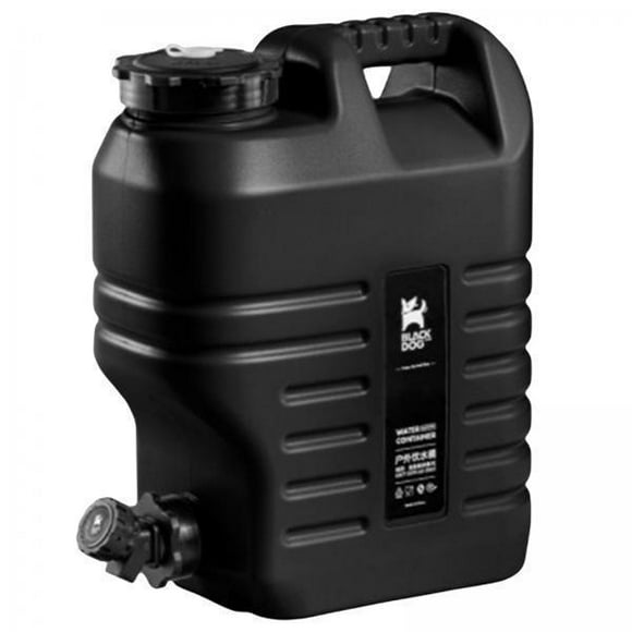 2 Cubos de agua de Grado Alimenticio Sunnimix para Exteriores con grifo 12L negro