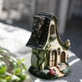 thumbnail image 3 of Casa de jardín de hadas Baoblaze miniatura de resina 14x12x20cm, 3 of 8