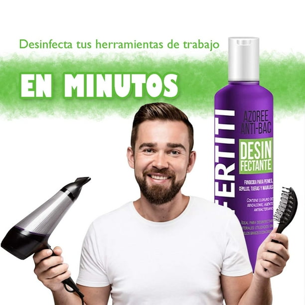 Desinfectante Azoree Anti-Bac Nefertiti Higiene Profesional para Tijeras y Peines