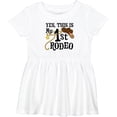 thumbnail image 3 of Inktastic Yes, This is My 1st Rodeo Cowboy Hat with Pink Band, Lasso Girls Baby Dress, 3 of 5