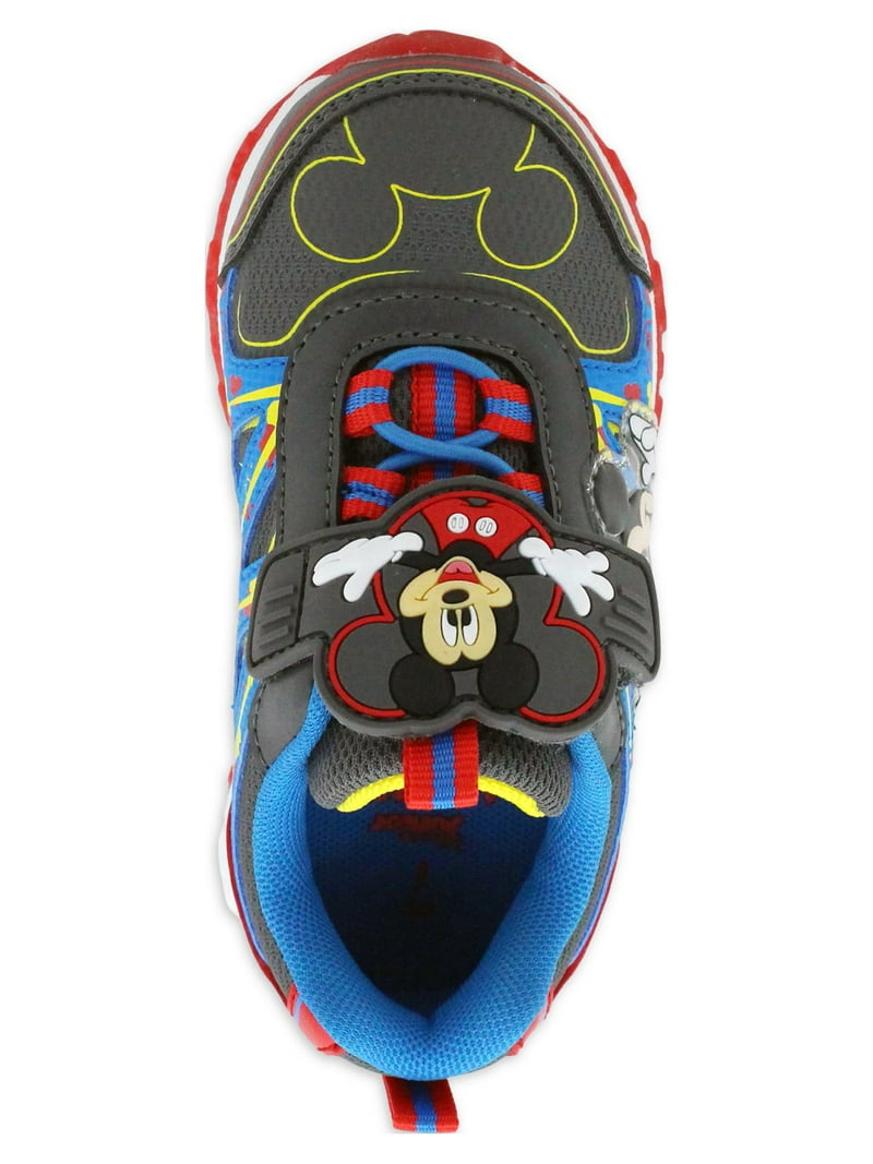 Mickey Mouse Toddler Boys Lighted Athletic Sneaker with 3D