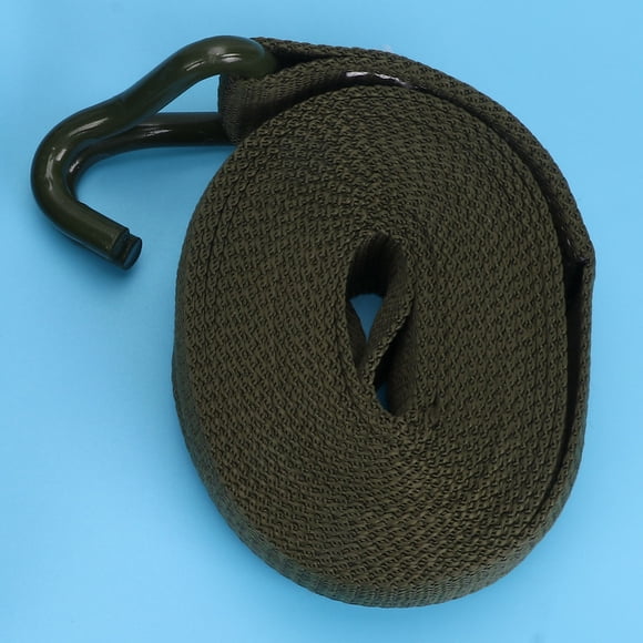 OULII 1 Set of Ratchet Straps for Securing Loads on Trucks Green Soft Polyester