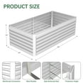 thumbnail image 2 of Raised Garden Bed, 2PCS 8x4x2ft Metal Outdoor Planter Box for Vegetables, Flowers, Herbs, Silver, 2 of 7