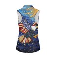 thumbnail image 2 of HUIACONG Women Golf Sleeveless Half Zip Top, Fashion Stretchy Golf Shirts Lightweight Workout Tank Tops for Hiking Athletic, 2 of 7