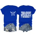 thumbnail image 1 of YDLCAFD T-Shirt Femme Mode Décontractée Imprimé Col Rond Manches Courtes, 1 of 2
