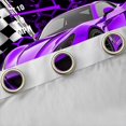 thumbnail image 4 of Manfei Boys Cartoon Automobile Curtains Pack of 2 (42x84 Each), Purple Sports Car Curtains Blackout, Buffalo Checkered Flag Bedroom Curtains, Curtains and Drapes Home Decor, 4 of 6