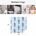 thumbnail image 5 of Navy Blue Seahorse Cloth Napkins, Summer Ocean Nautical Coastal Textured Washable and Reusable Dinner Napkins Set of 4, Table Napkin for Kitchen Party Birthday Wedding Hotel Housewarming 20"x20", 5 of 9