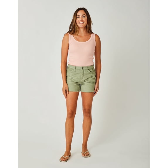 Carve Designs Oahu Hi Rise Shorts Women's 4" Color: Olive, Size: 4, Inseam: 4"