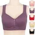 thumbnail image 4 of Dakiuu Front Close Bras for Women Plus Size Wireless Push up Seamless Nursing Bra for Breastfeeding, 4 of 5