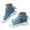 Blue, variant on Women's Platform High Top Fashion Sneakers Casual Denim Canvas Tennis Shoes for Women