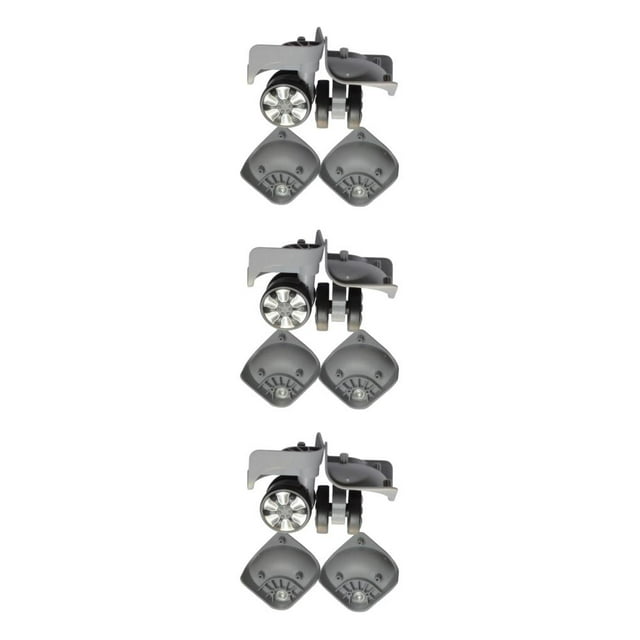 crativent Roulettes Pivotantes Robustes 2 Pcs pour Bagage et Valise avec Rouleau de Voyage à Roulement Fluide A78 Gris 5,3 cm 3 Ensembles