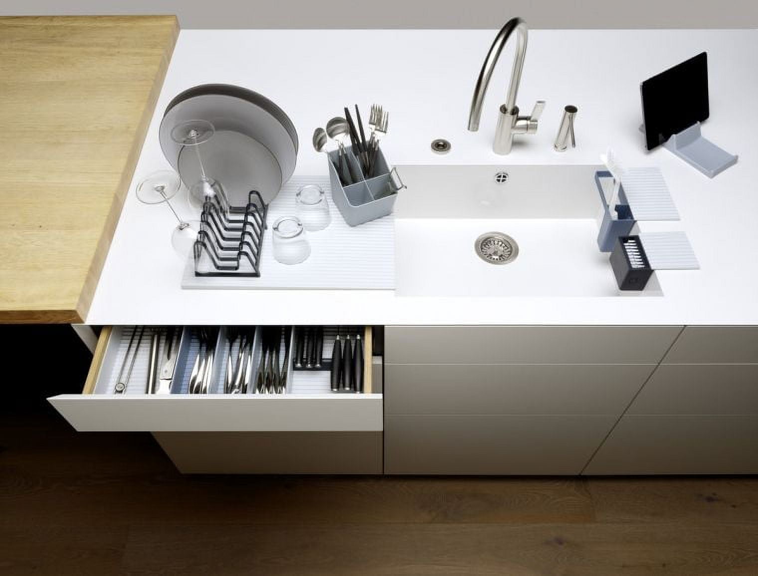 Kuhn Rikon Wave Drawer Organizer Set 6pcs: 15" x 15" x 2"