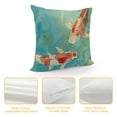 thumbnail image 4 of RUIYC Throw Pillow Cover Carp Fish in Pond,Spring Pool Fish Lotus Leaf Square Pillow Case Cushion Covers for Men Woman,Pillowcase, 4 of 5