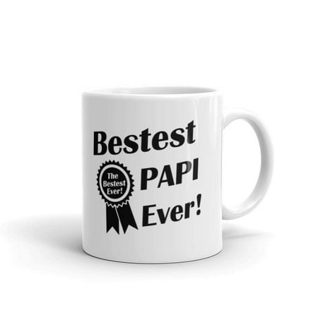 11 oz Top Fathers Day Gifts Bestest Best Papi Ever Award Cool Birthday Present Novelty Coffee