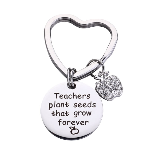 CIMAXIC apple keychains Graduation Season Keychains Stainless Steel Key Rings Apple Design Rhinestone Pendant Key Holder Craft Ornaments Graduation Gift (G3487),2.2"X1.22"X0.08"