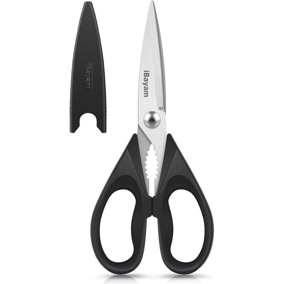 Kitchen Scissors All Purpose Heavy Duty, Kitchen Utensils Set, Stainless Steel Cooking Utensils Gadgets, Meat Poultry Food Shears Dishwasher Safe Utility Tools Home Gift