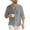 Gray, variant on Mens Shirts Mens Summer Linen T Shirts Casual Button Down Shirts Long Sleeve Collared Tees