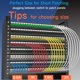 thumbnail image 5 of Cable de conexión Ethernet Lysymixs Cat6a Slim, 0,15 m, paquete de 24 unidades, amarillo, 5 of 7