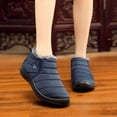 thumbnail image 1 of Botas de nieve para mujer Zapatos de invierno Botines de piel de felpa cálidos Zapatos planos s CACAGOO Botas de nieve para mujer, 1 of 7