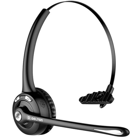 UPC: 0802029026968 | Delton 10x Bluetooth Headset  Ultralight Wireless Headphones for Computer  Laptop  with Noise cancellation.
