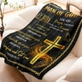 thumbnail image 4 of Man of God Blanket 60" x 50" - Best Christian Gifts for Men - Religious Gifts for Men - Gifts for Christian Men - Inspirational Gifts for Men - Mens Christian Gifts - Bible Gifts for Men, 4 of 5