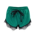 thumbnail image 4 of Sngxgn Women's Pajama Sets Lounge Set Long Sleeve Top and Shorts Loungwear(Green,S), 4 of 5