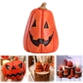 thumbnail image 4 of Clearance Sale | Funny Stacked Pumpkin Resin Figurine, Cute Handmade Halloween Desk Decor for Home and Car, Orange Red, 4 of 6