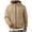 Beige, variant on Wutalume Men's Sweat Jacket with Hood Leisure Hooded Jacket Zip Hoodie, Casual Sweatshirt Jacket for Winter, Plain Design with Pockets, Ideal for Men's Daily and Outdoor Use,Army Green L
