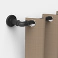 thumbnail image 2 of GCurtain Industrial Curtain Rods for Window Treatment 48-84", 1" Diameter, Wrap Around Curved Curtain Rods for Indoor and Outdoor, Modern Contemporary Design, Black A, 2 of 8