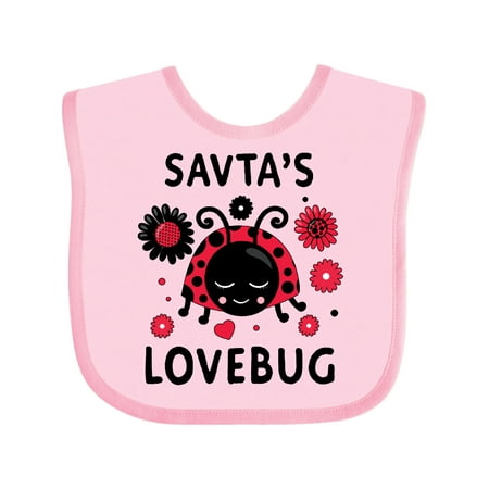 

Inktastic Valentine s Day Savta s Lovebug Gift Baby Boy or Baby Girl Bib