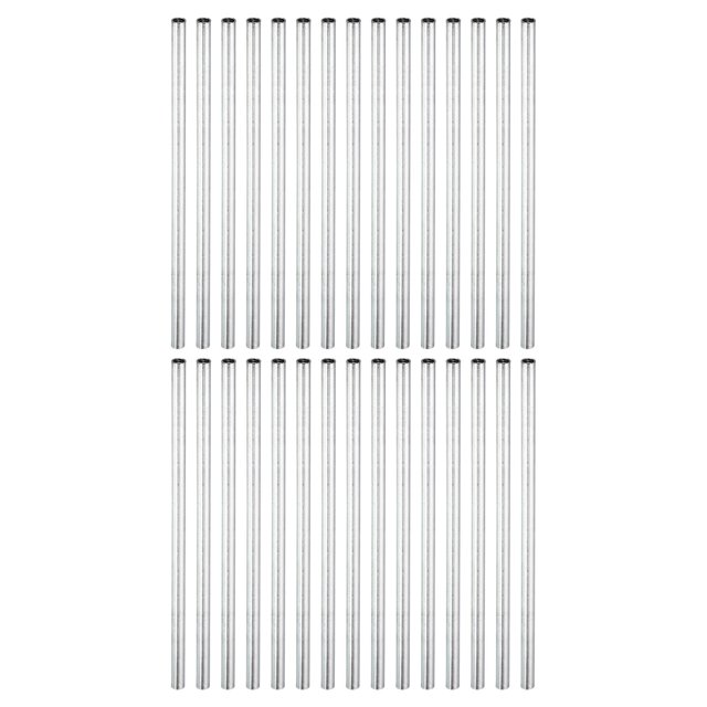 Unique Bargains Écrou d'Accouplement Rond M4x0,7 Mm 120mm Fileté Connecteur Tige Tige Tube Goujon 30 Pack