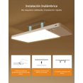 thumbnail image 4 of Lampara de Techo,Moderna LED Luz con Sensor de Movimiento Inal&aacute;mbrica con Bater&iacute;a 12000 mAh,Luces LED para Cuarto Recargable y Magn&eacute;tico para Cocina,Armario,Ba&nti, 4 of 9